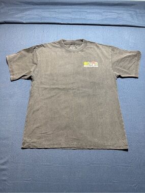 BITTERSWEET Cotton Acid Wash Pixel Graphic Tee Large